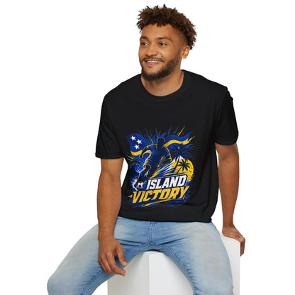 Curacao Island Victory T-Shirt — Tropical Surf Soccer Graphic Tee