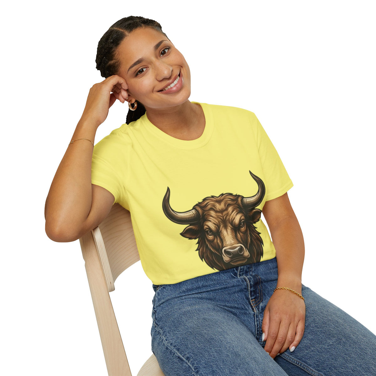 Taurus Bull Head T‑Shirt — Rustic Buffalo Graphic Tee