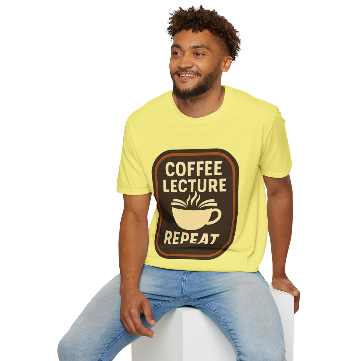 Coffee Lecture Repeat T‑Shirt — Funny Professor Coffee Tee for Teachers & Students - Trending Now - August 2026