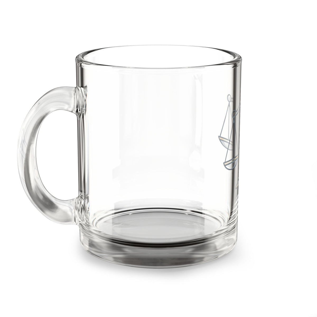 Libra Scales 10oz Glass Mug – Zodiac Balance Coffee Cup