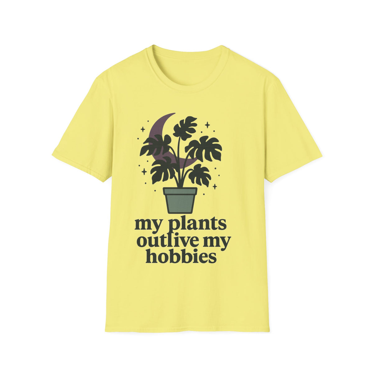 Botanical Moon Plant T-Shirt — “Plants Make Me Happy” Graphic Tee - Trending Now - September 2026