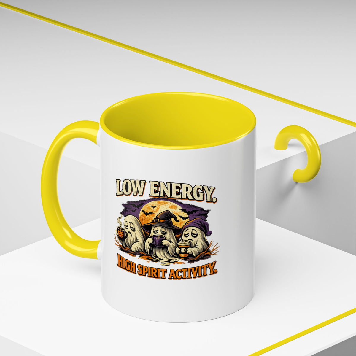 Halloween  Low Energy High Spirit  Accent Coffee Mug
