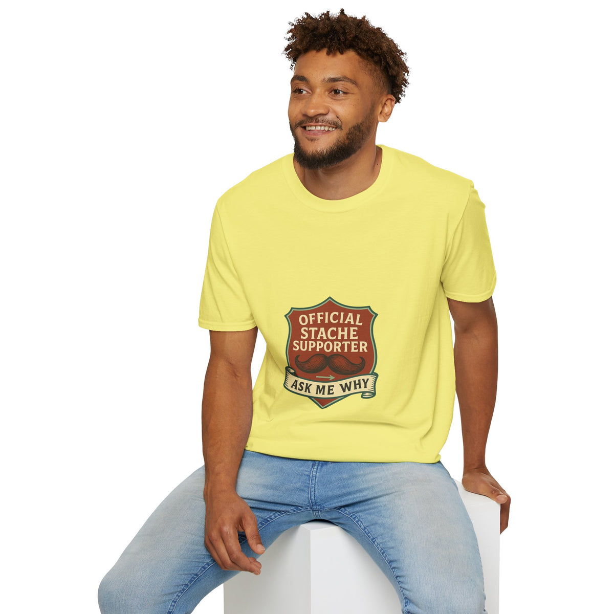 Official Stache Supporter T-Shirt — "Ask Me Why" Badge Tee - Trending Now - October 2026