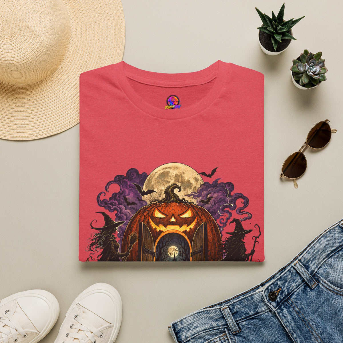 Halloween The Moon Is Full Unisex Softstyle T-Shirt
