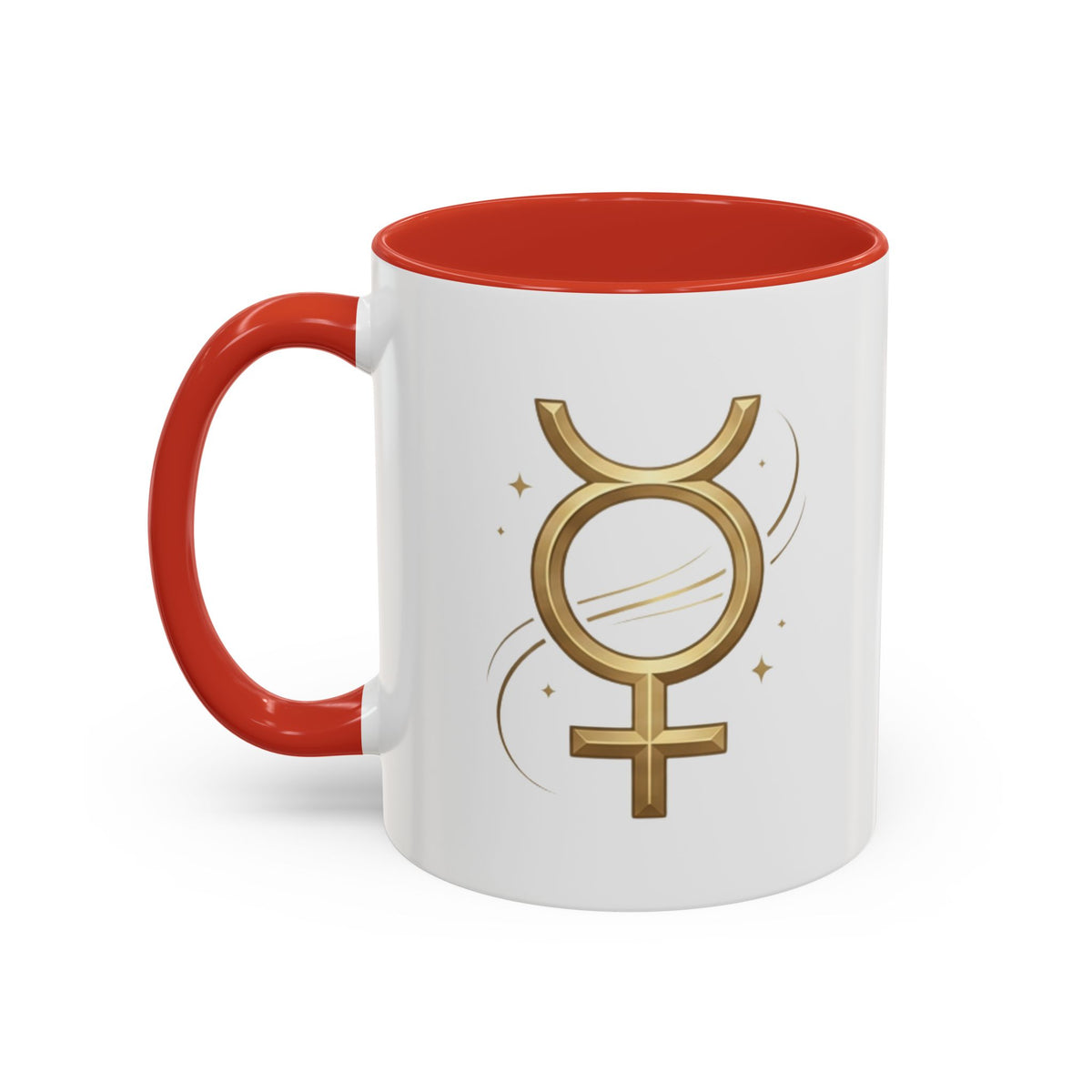 Virgo Zodiac Mercury Mug — Gold Zodiac Astrology Coffee Cup