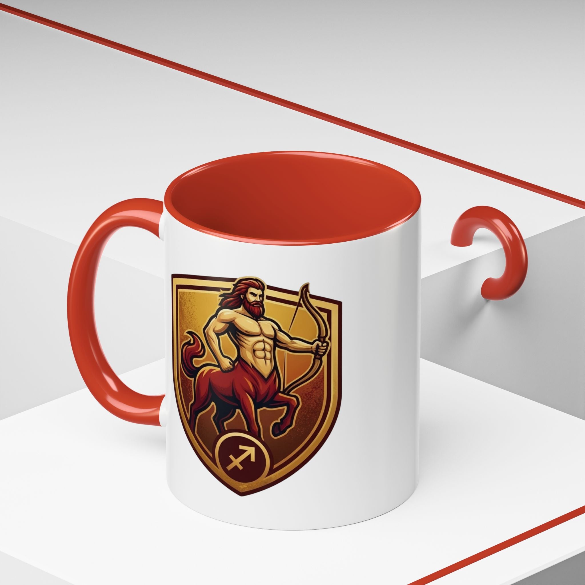 Sagittarius Centaur Coffee Mug — Zodiac Archer Accent Mug (11/15oz)
