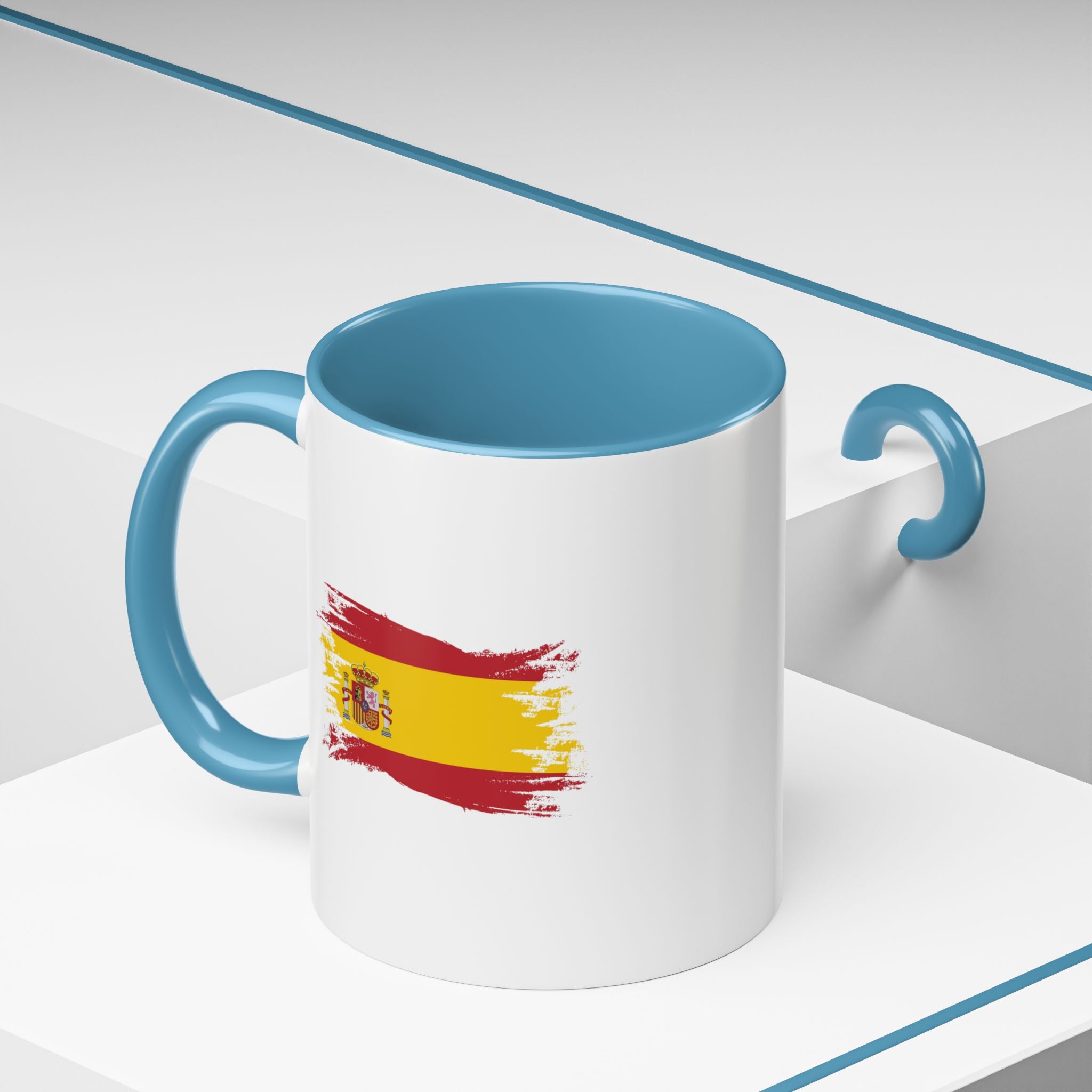 Spain Flag Coffee Mug — Spanish Brushstroke Accent Mug