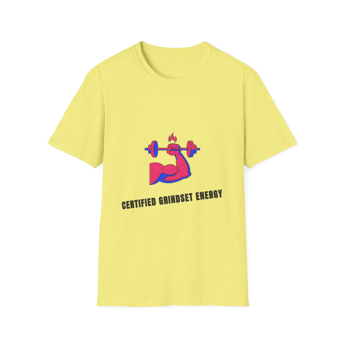 Certified Grindset Energy T-Shirt — Flame Dumbbell Fitness Tee - Trending Now - September 2026