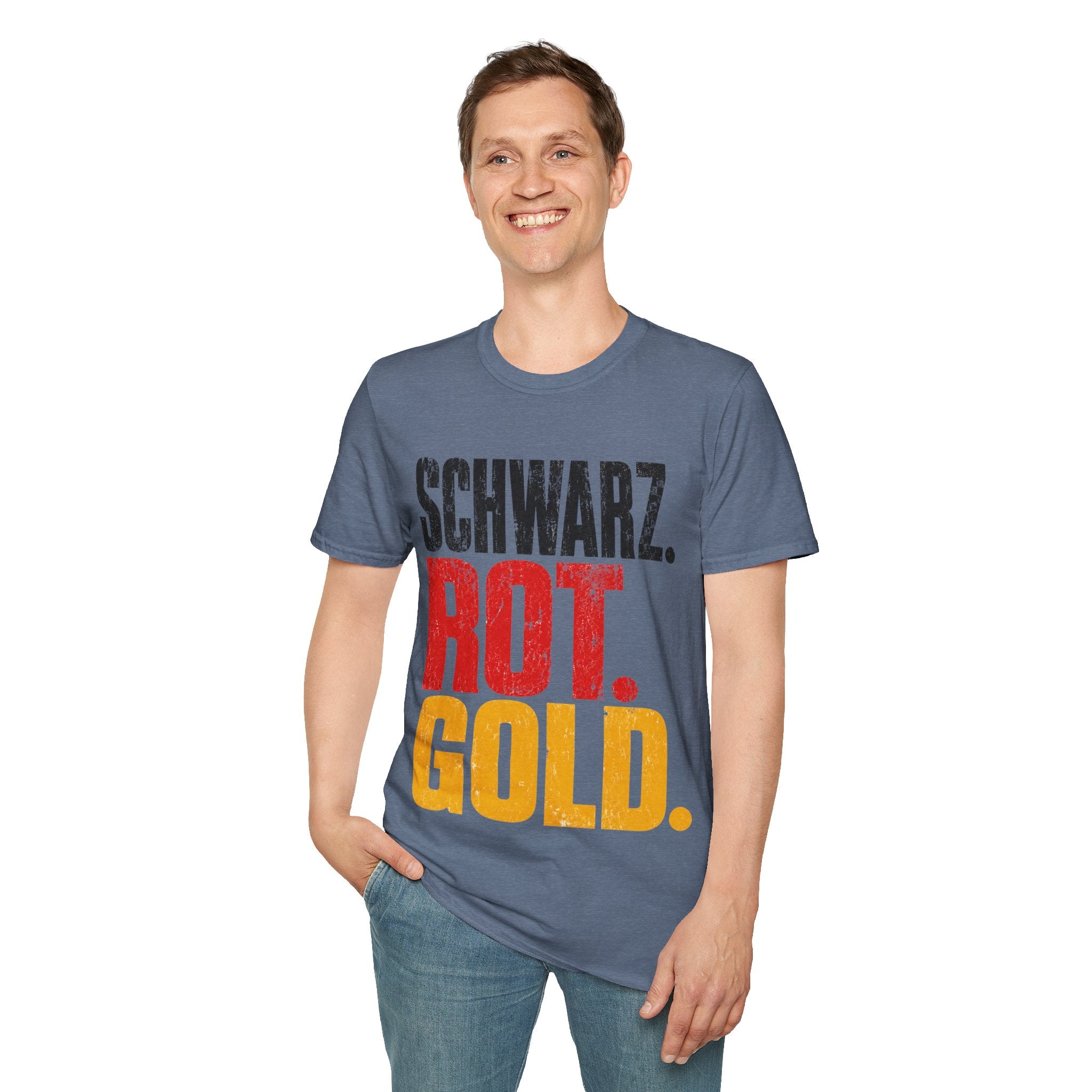 Germany Schwarz Rot Gold T-Shirt — German Flag Pride Graphic Tee