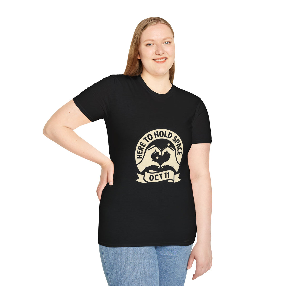 Sea Turtle Rescue Badge T-Shirt — "Here to Hold Space" Oct 11 - Trending Now - October 2026