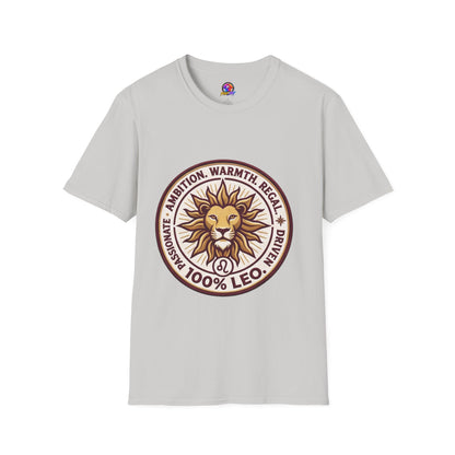 Leo Zodiac Lion T-Shirt — Ambition, Warmth & Regal Pride Graphic Tee