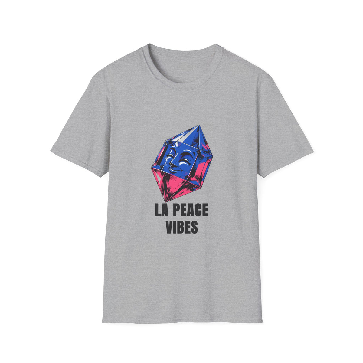 Peace Vibes T-Shirt — Blue Crystal Smiling Buddha Graphic Tee - Trending Now - August 2026