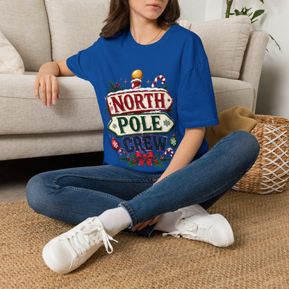 T-Shirt — North Pole Crew Christmas Holiday Graphic Tee