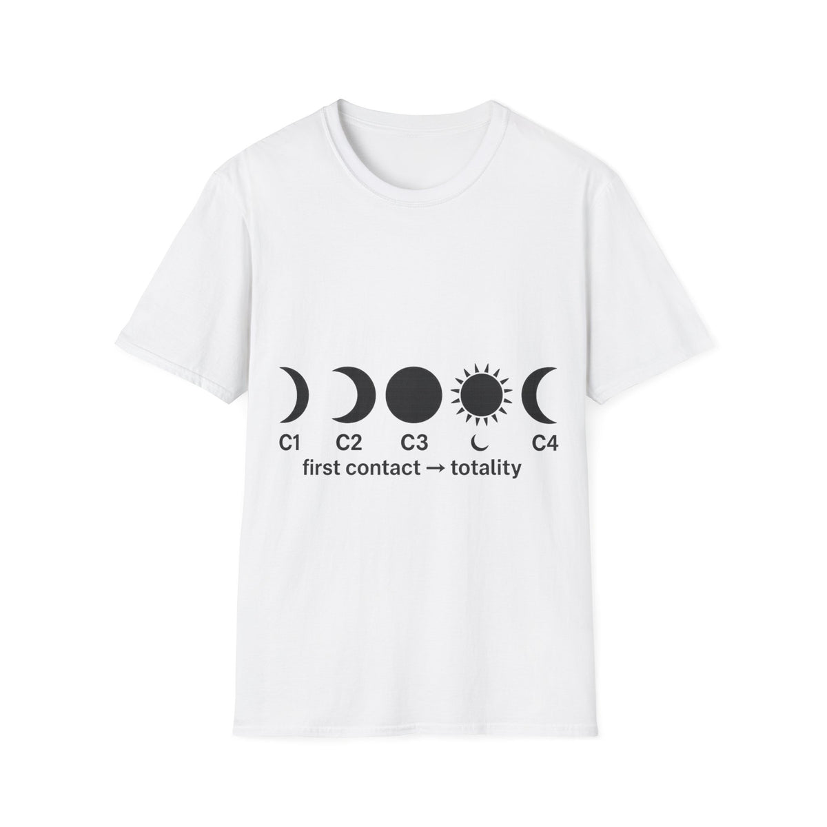 Minimalist Moon Phases Celestial Graphic Tee - Witchy Boho Moon Cycle T-Shirt - Trending Now - September 2026