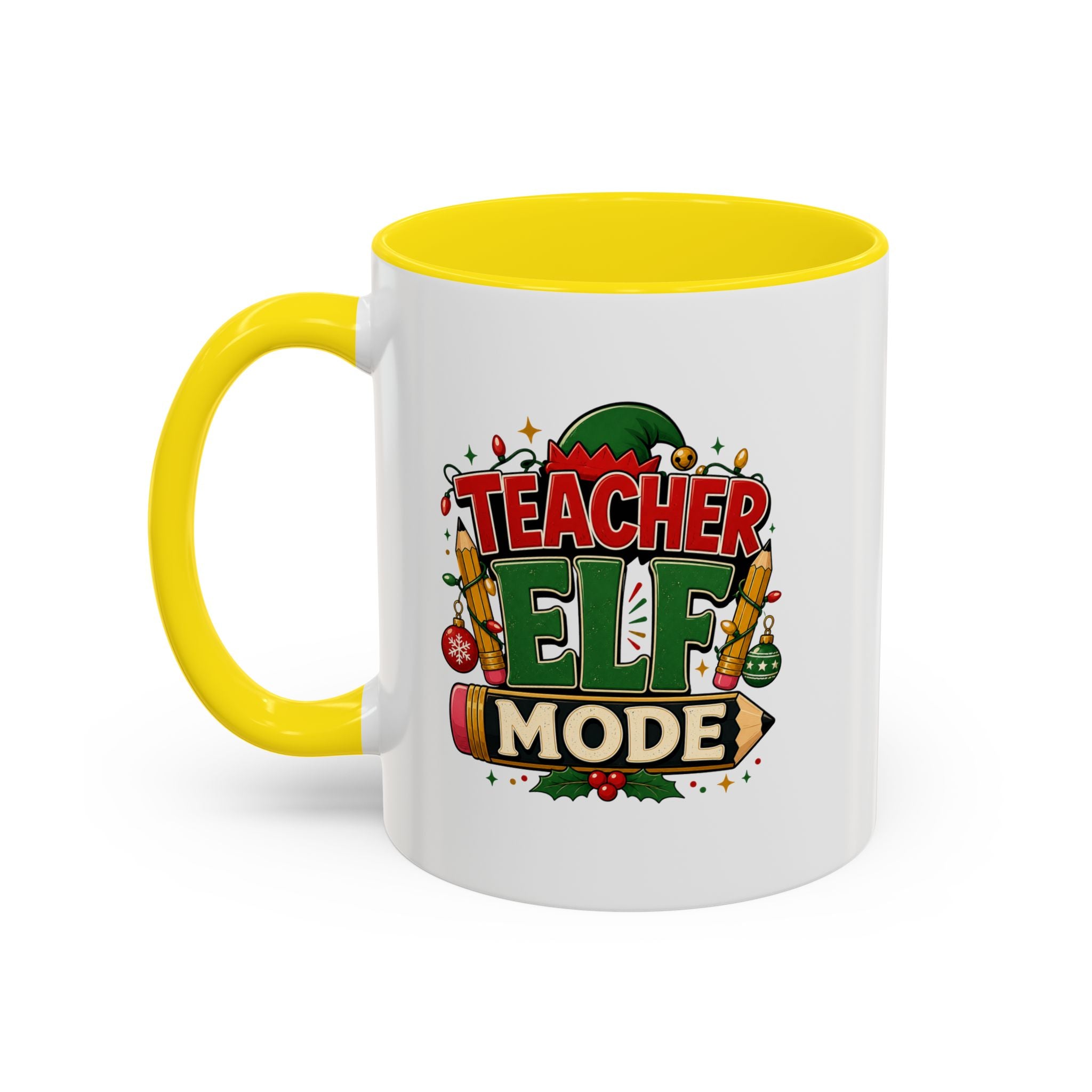 Teacher Elf Mode Coffee Mug — Christmas Teacher Holiday Gift