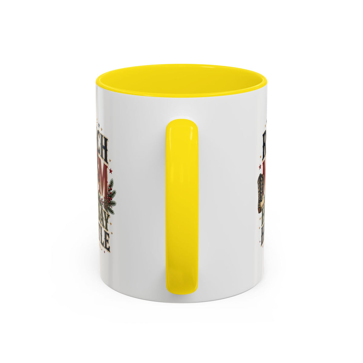 Modern Day Christmas Ranch Mom Holiday Hustle Accent Coffee Mug