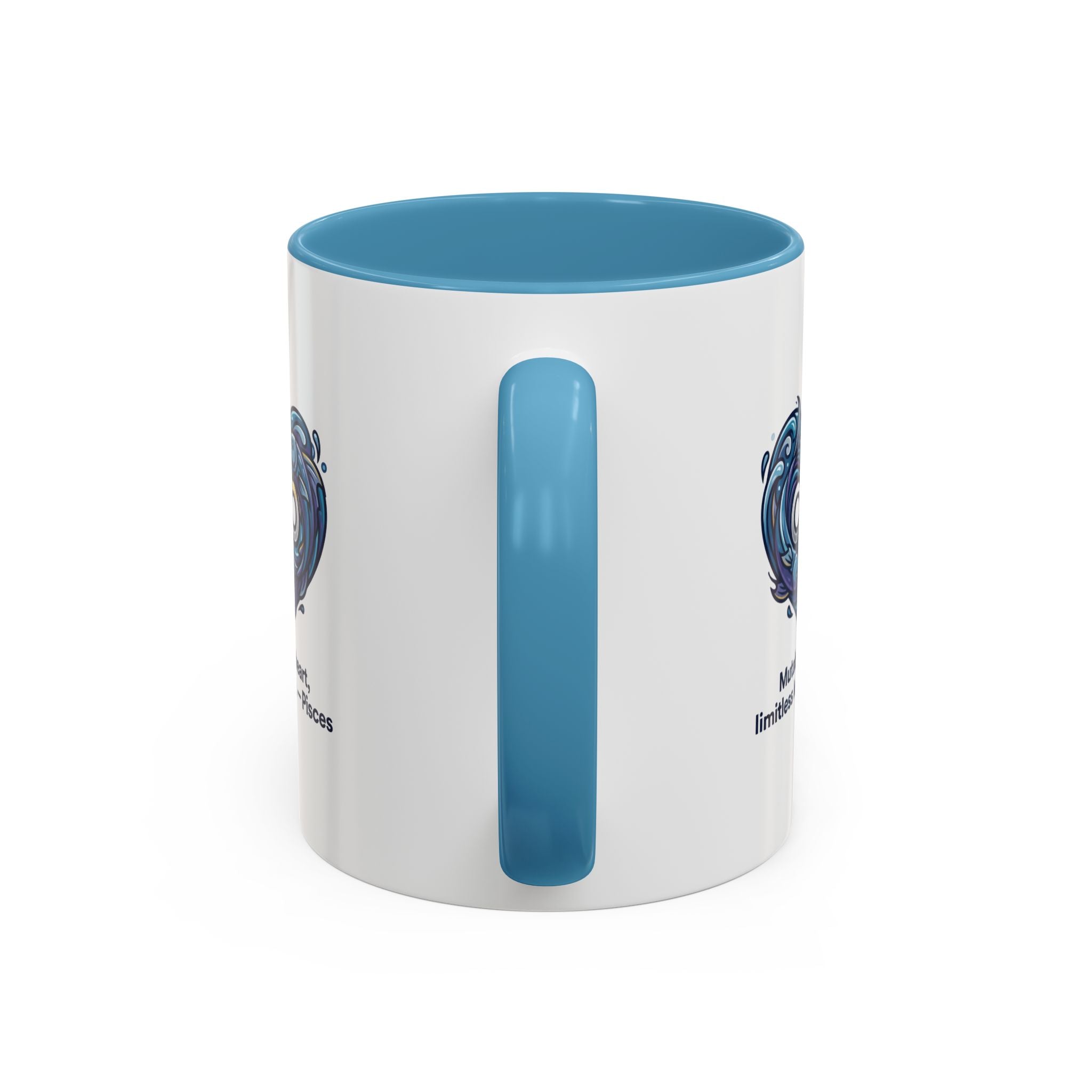Pisces Heart Coffee Mug — "Mutable heart, limitless love" Zodiac Gift