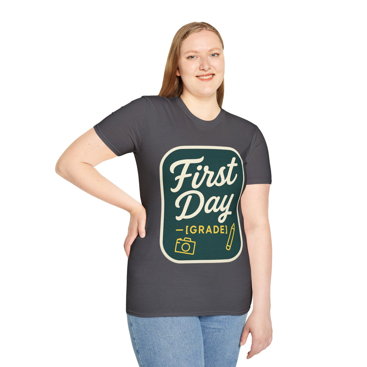 First Day T-Shirt — Retro "First Day (Grade 1)" Back-to-School Tee - Trending Now - August 2026