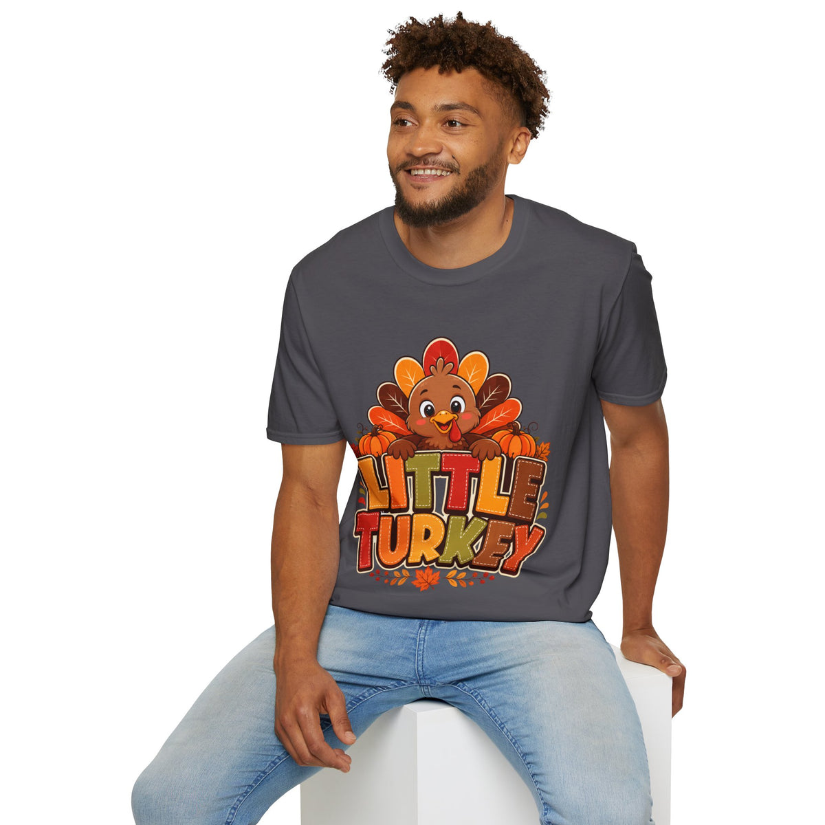 Thanksgiving T-Shirt Little Turkey T‑Shirt – Cute Thanksgiving Kids & Family Tee