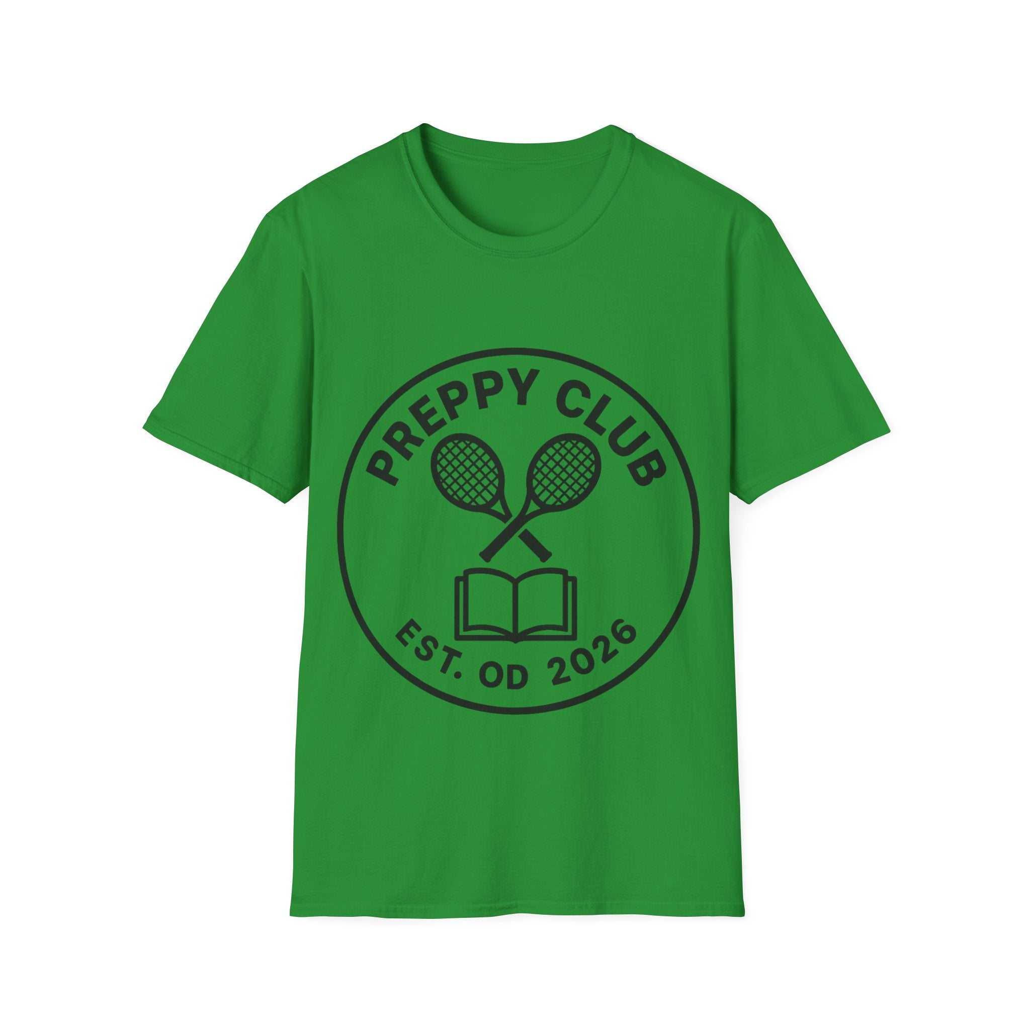 Preppy Club Tennis T‑Shirt — 'Preppy Club' Logo Tee (Est. 2026) - Trending Now - August 2026 Trends - Everyday Sporty T-shirt