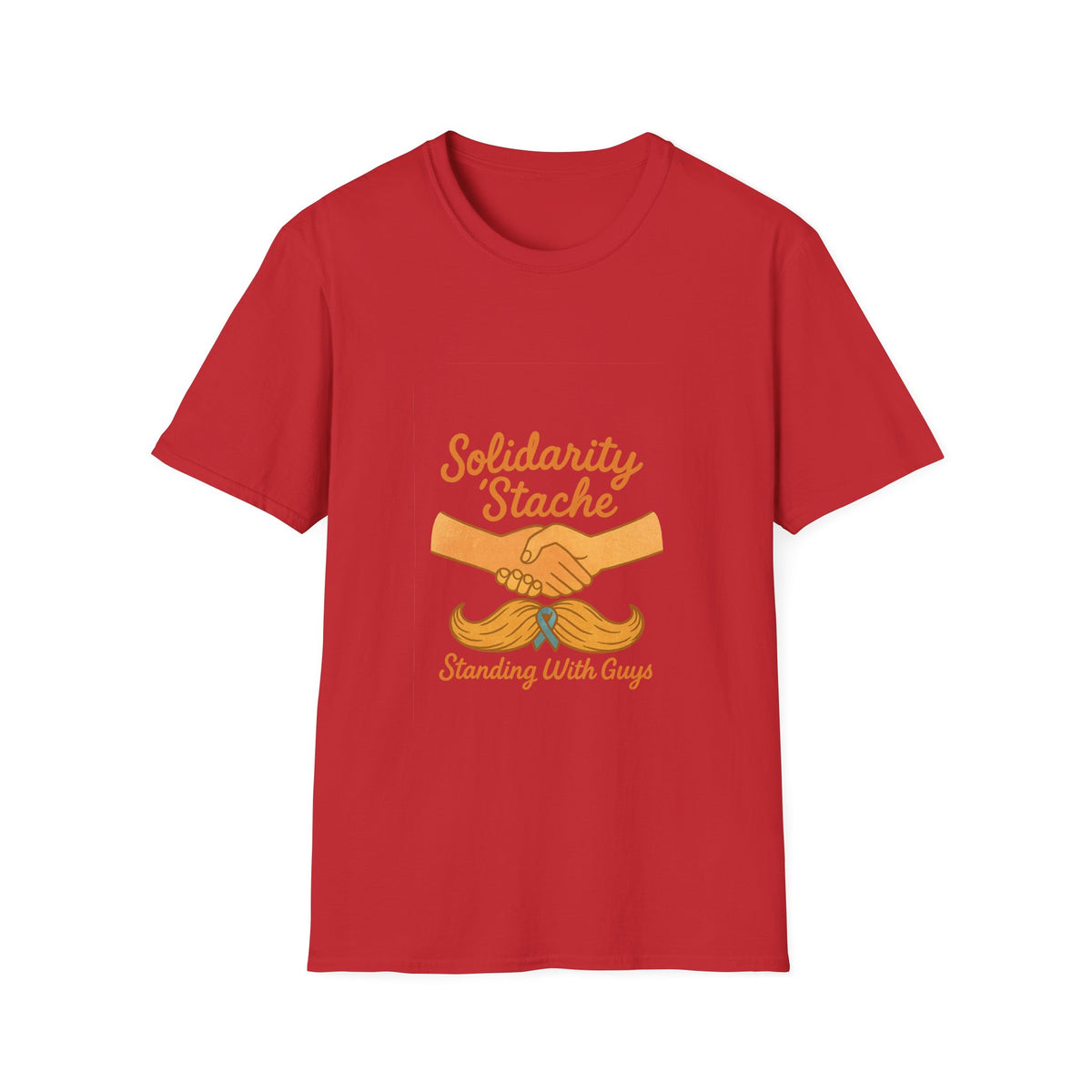 T-Shirt — Solidarity Stache Orange Mustache Graphic (Movember Support) - Trending Now - October 2026