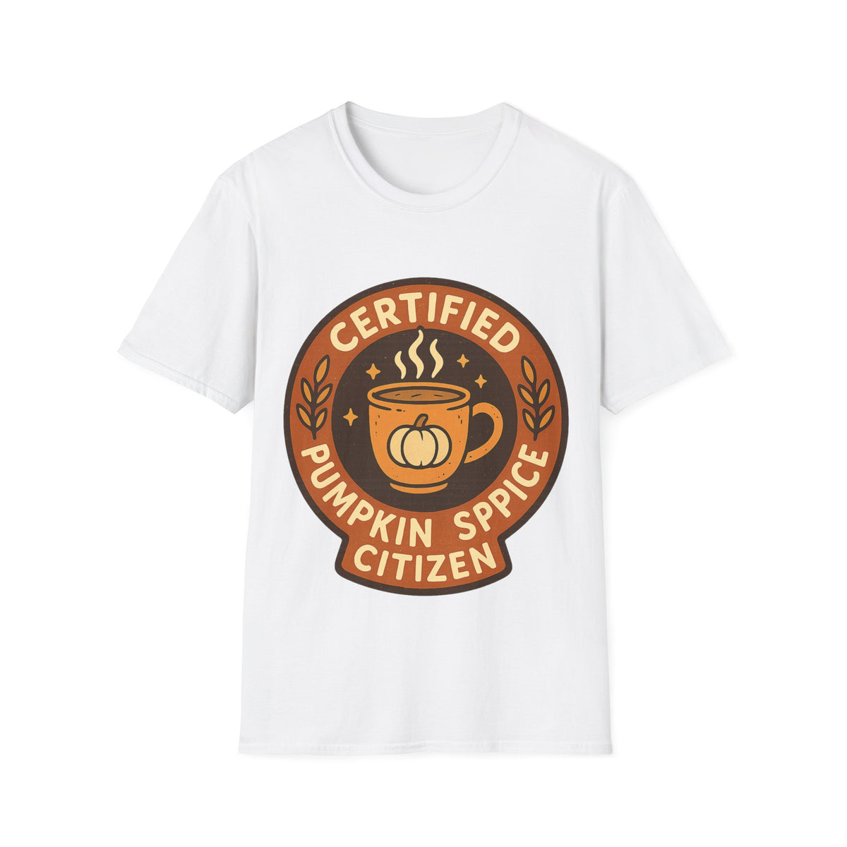 Certified Pumpkin Spice Citizen Badge T-Shirt, Retro Fall Season Coffee Mug Tee - Trending Now - September 2026
