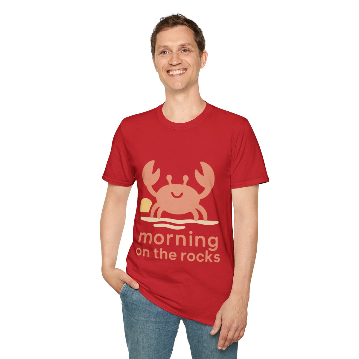Cute Crab Morning on the Coast Graphic Tee - Trending Now - September 2026