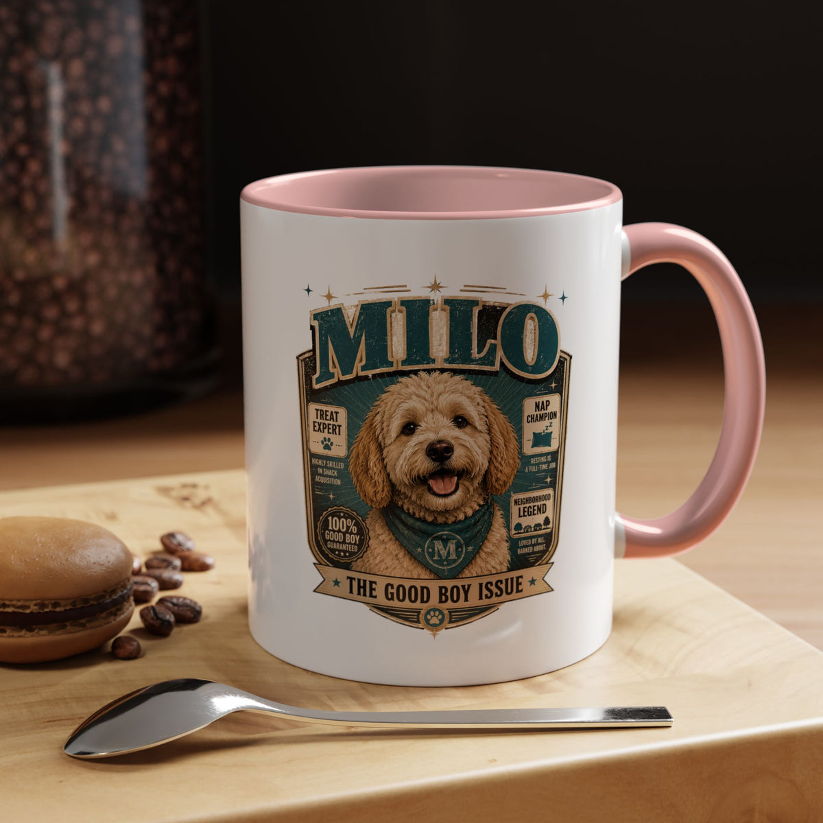 Milo Bailey Dog Dad Mom Accent Coffee Mug