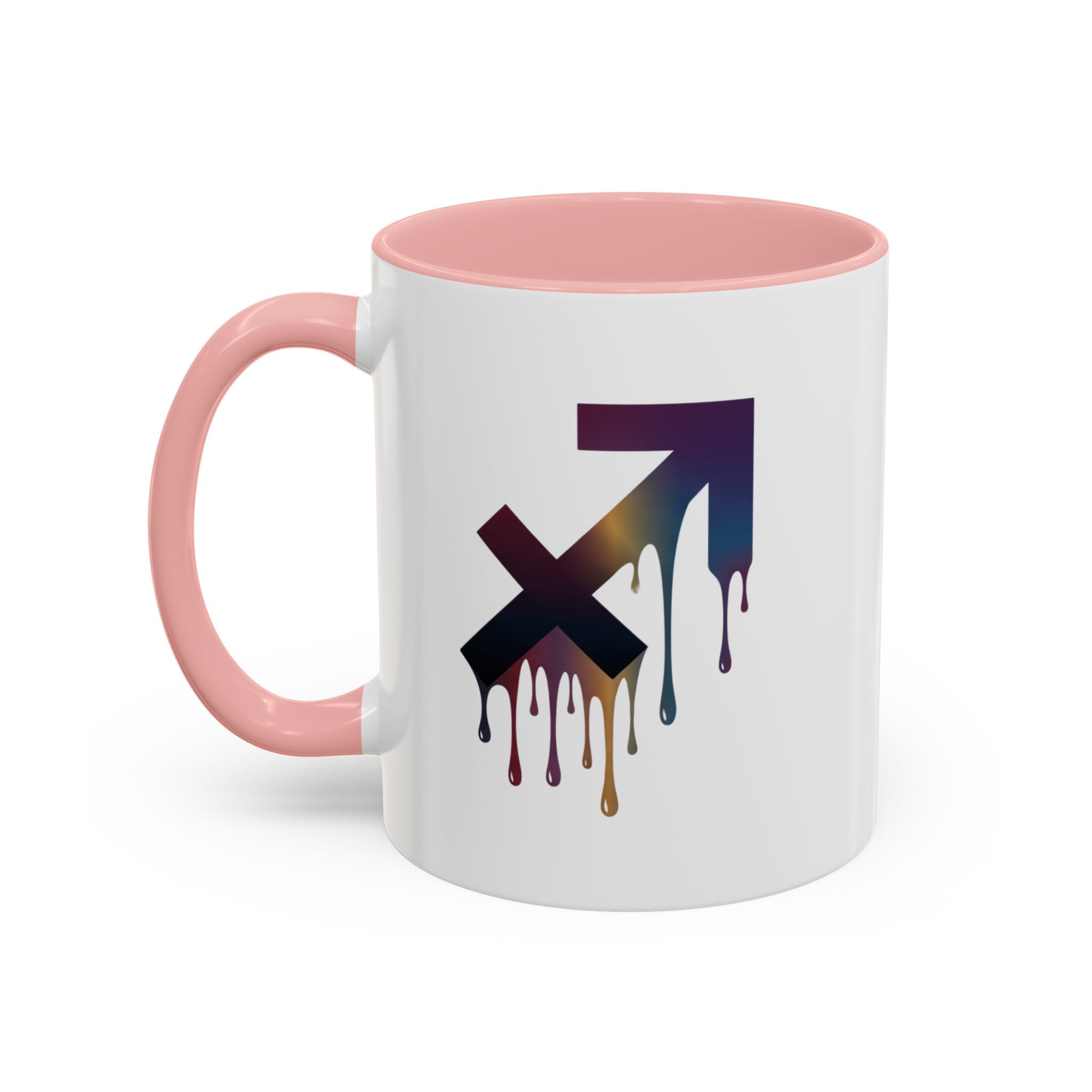 Sagittarius Drip Accent Coffee Mug — Zodiac Archer Horoscope Gift