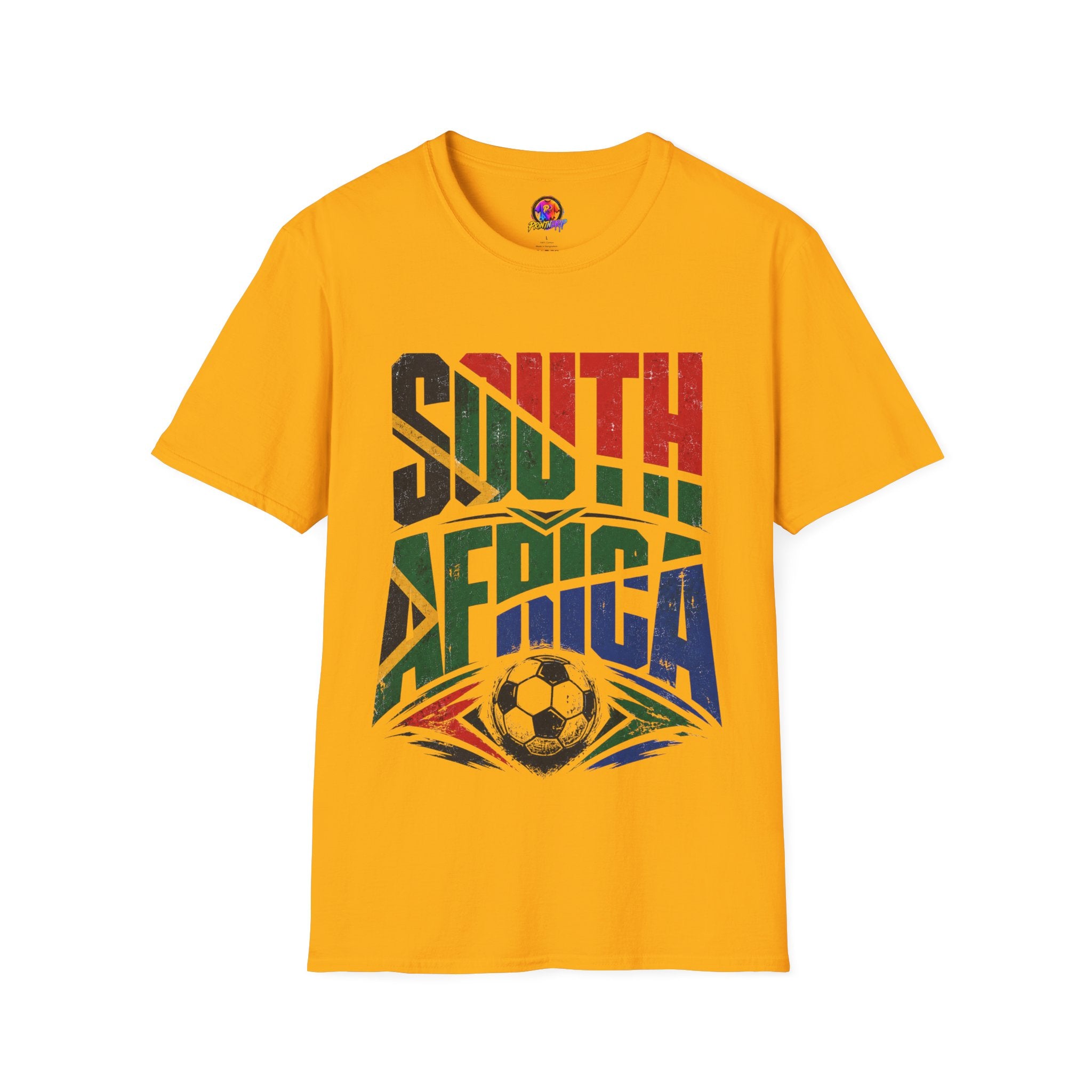 South Africa Soccer T-Shirt — Vintage Flag Football Fan Tee