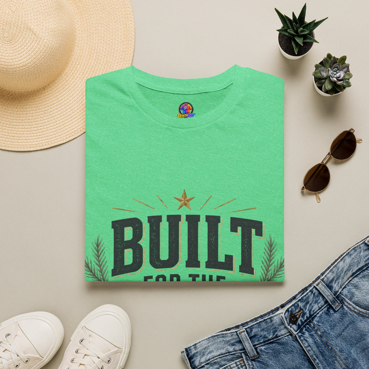 T-Shirt — "Built for the Holidays" Festive Rustic Holiday Tee (Gift for DIYers)