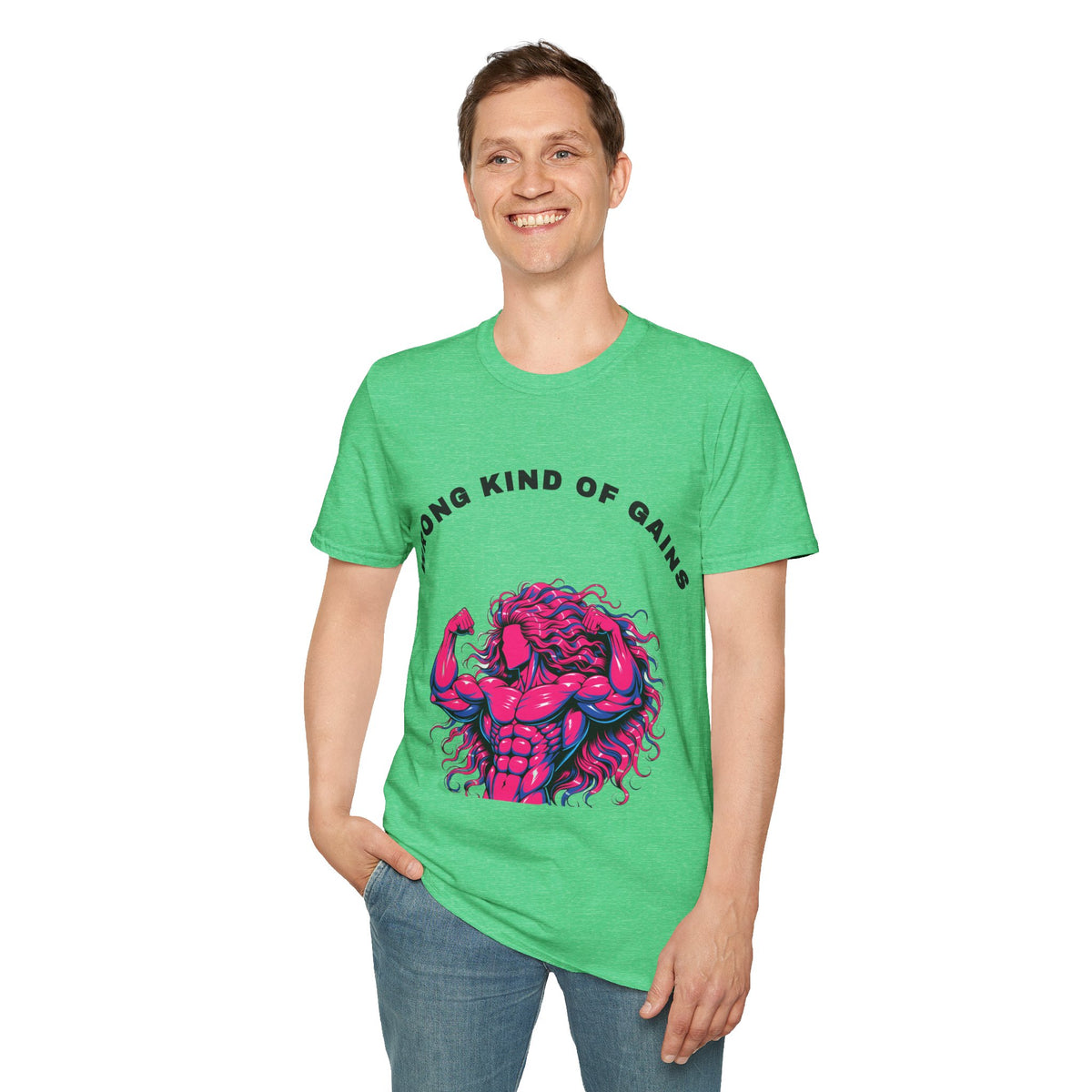 T-Shirt — "Wrong Kind of Gains" Muscle Monster Graphic Tee - Trending Now - September 2026