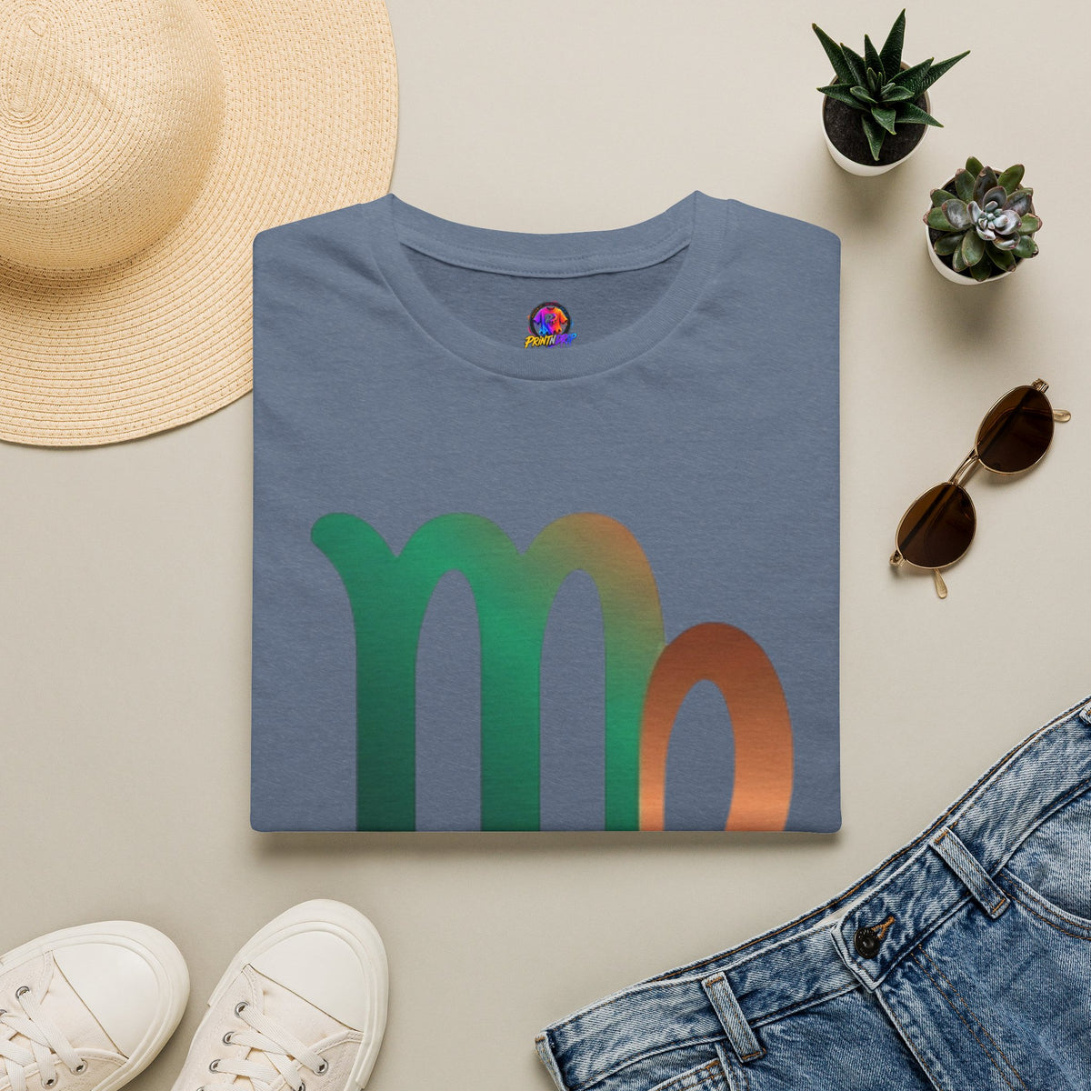 Virgo Zodiac Drip T-Shirt — Colorful Virgo Sign Astrology Tee