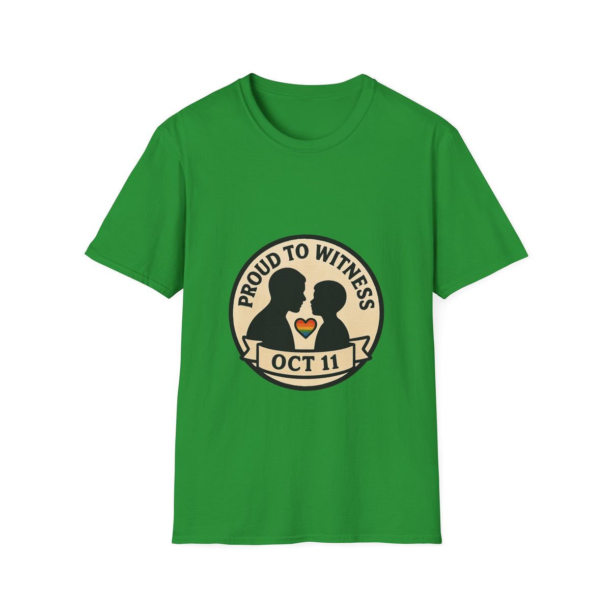 T-Shirt — Proud to Witness Oct 11 Badge Tee - Trending Now - October 2026