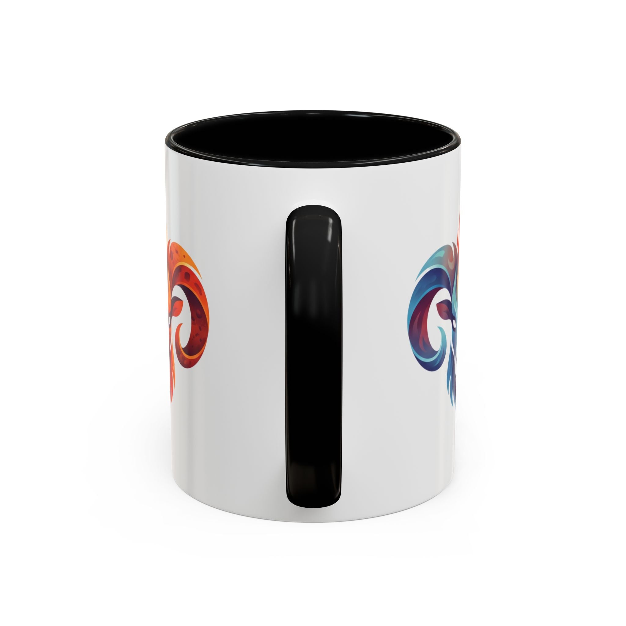 Aries Ram Heart Coffee Mug – Colorful Zodiac Accent Mug