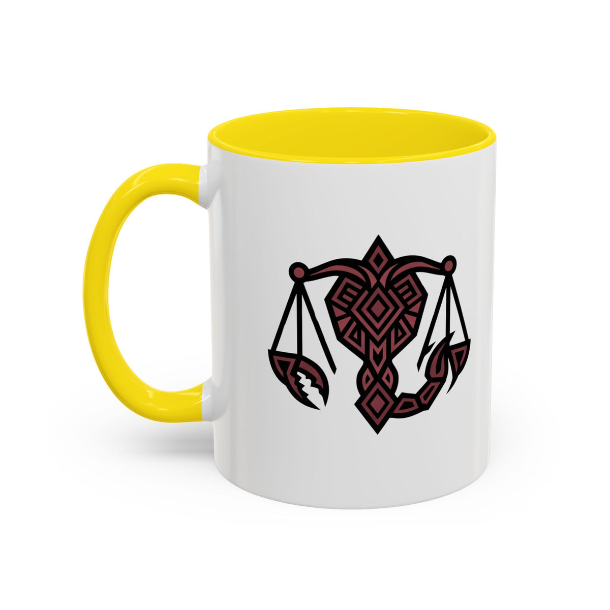 Scorpio Zodiac Scales Coffee Mug — Zodiac Balance Accent Mug