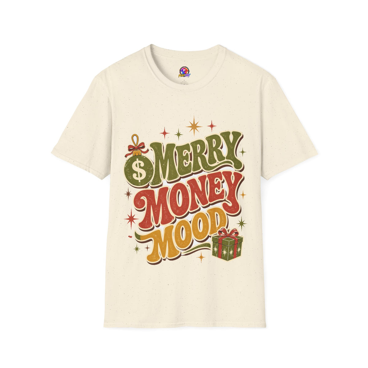 Merry Money Mood T‑Shirt — Retro Holiday Graphic Tee