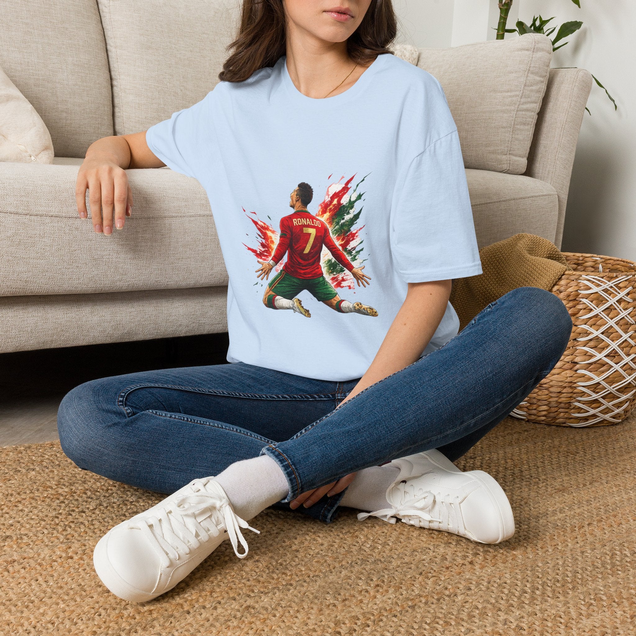 Portugal Soccer Player #7 Graphic T‑Shirt — Dynamic Portugal Fan Tee
