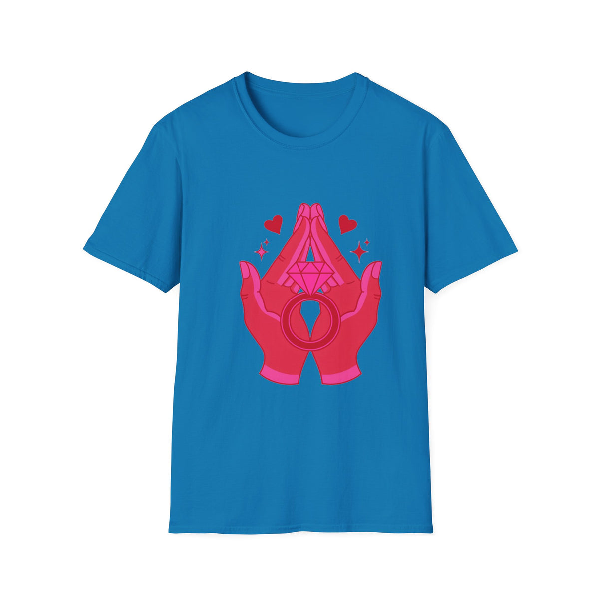 Manifested Hands Graphic T-Shirt — Pink Prayer Hands with Hearts - Trending Now - September 2026