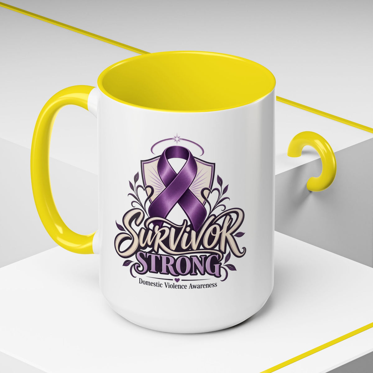 Domestic Violence Awareness Survivor Strong Coffee Mug