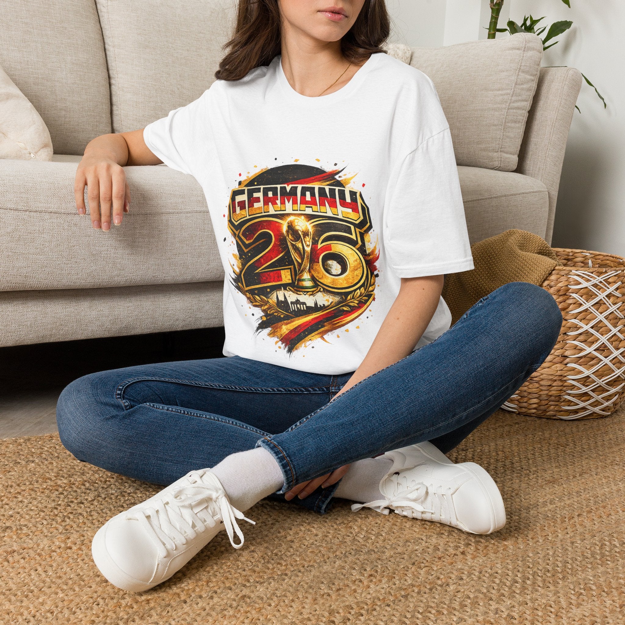 Germany 26 Skull Graphic T‑Shirt — Retro Soccer Fan Tee
