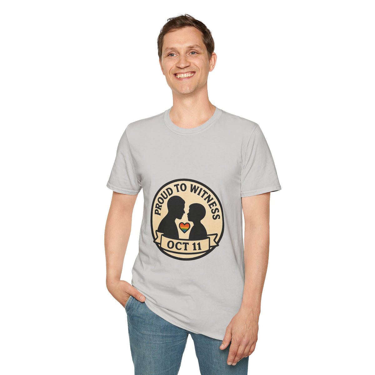 T-Shirt — Proud to Witness Oct 11 Badge Tee - Trending Now - October 2026