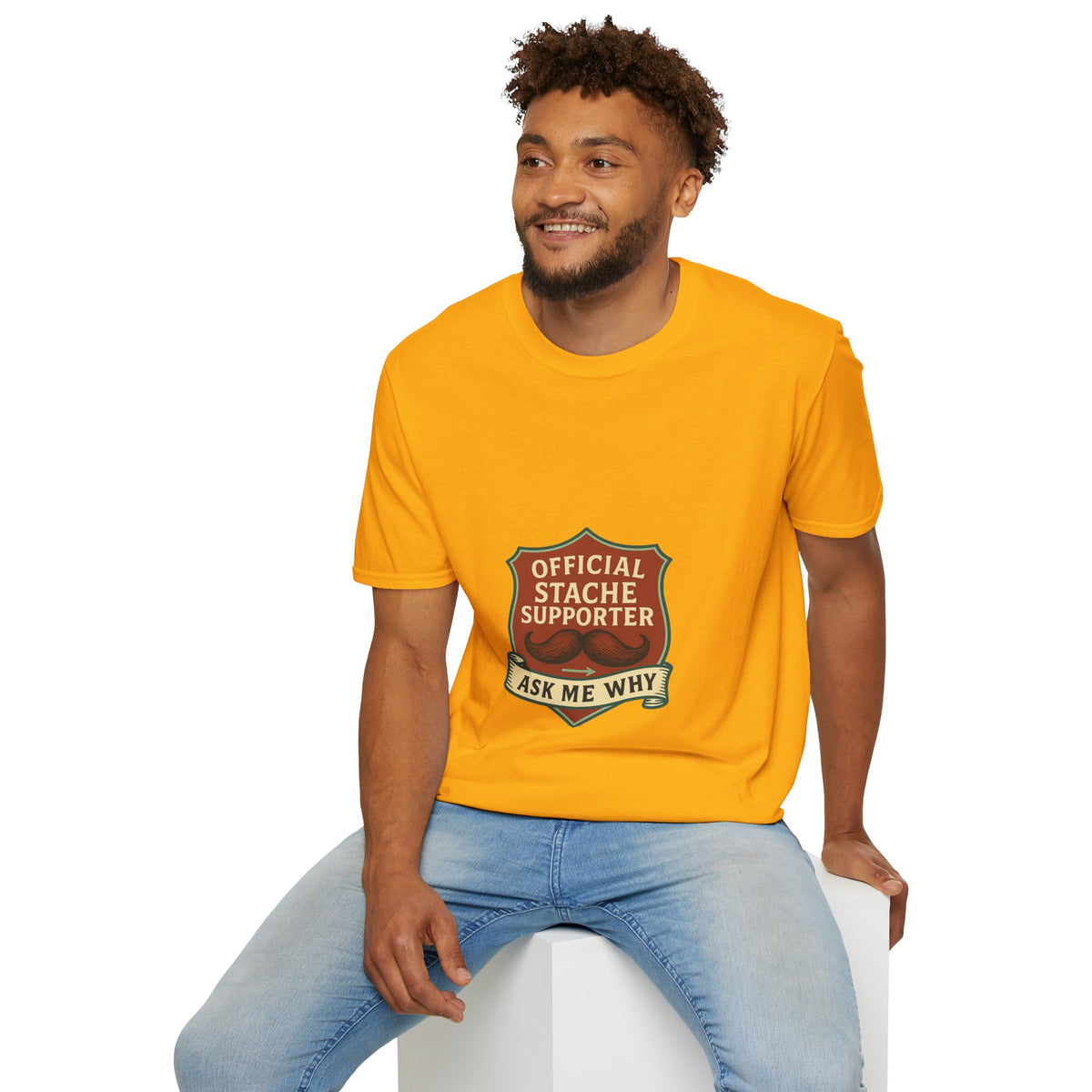 Official Stache Supporter T-Shirt — "Ask Me Why" Badge Tee - Trending Now - October 2026