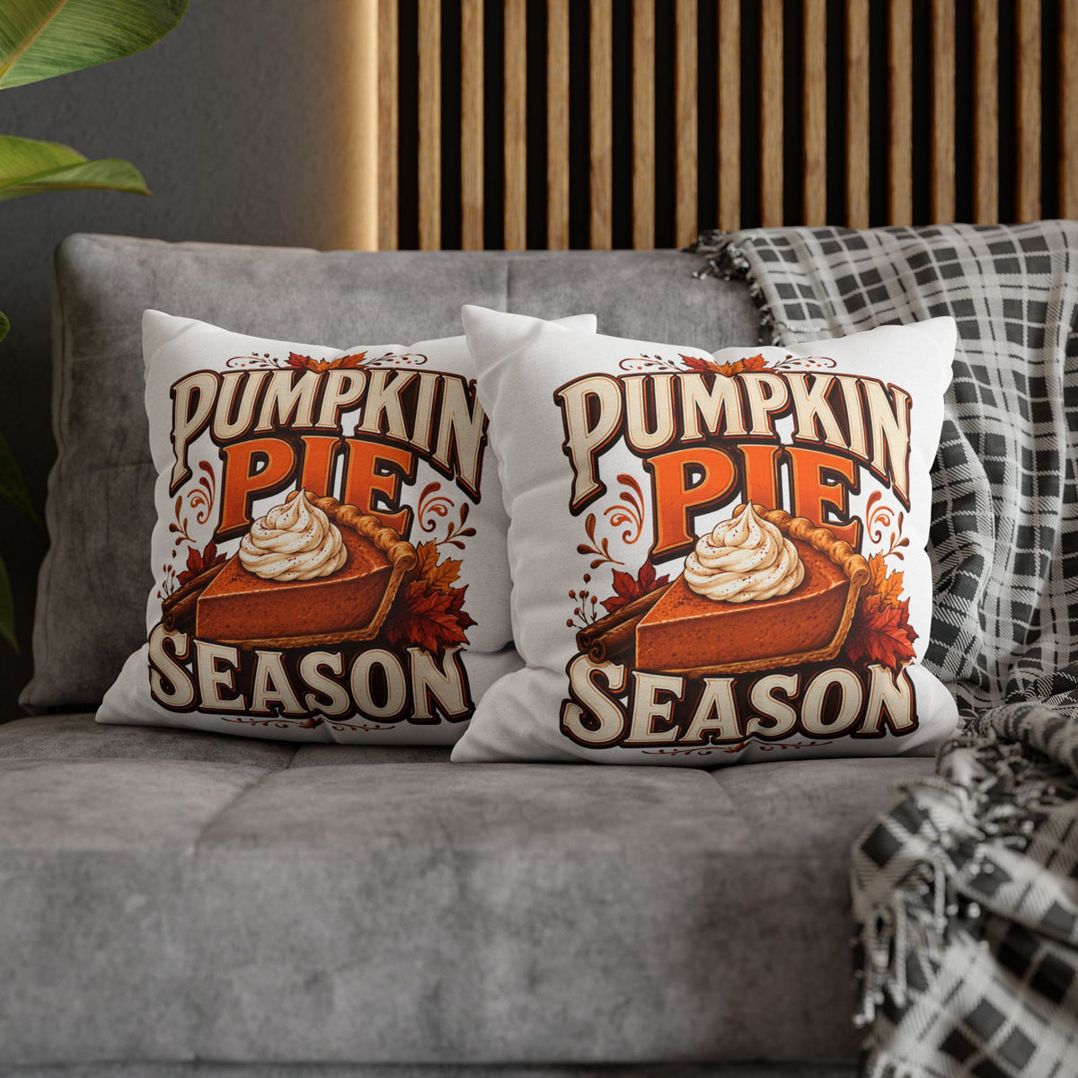 Thanksgiving Pumpkin Pie Season Decorative Pillowcase