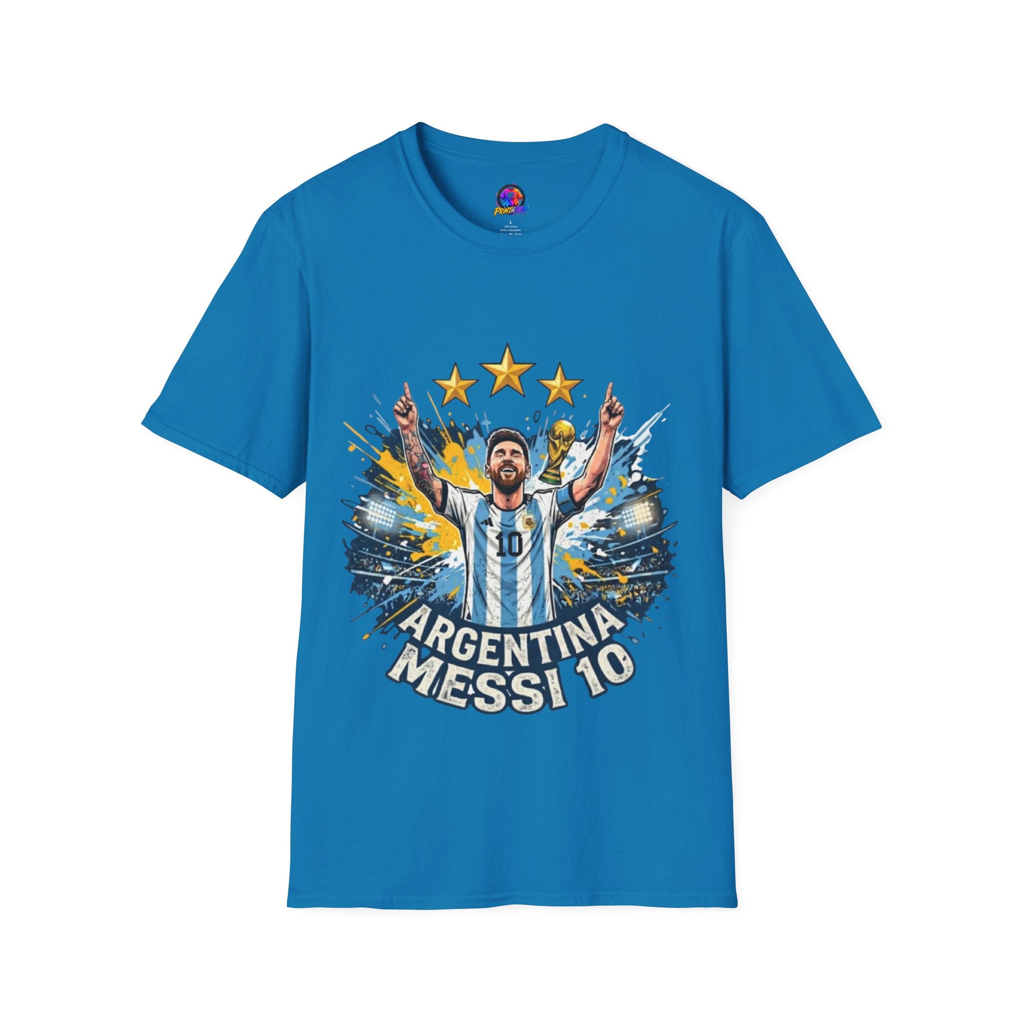 Argentina Messi Soccer T‑Shirt — World Cup Champion Fan Tee
