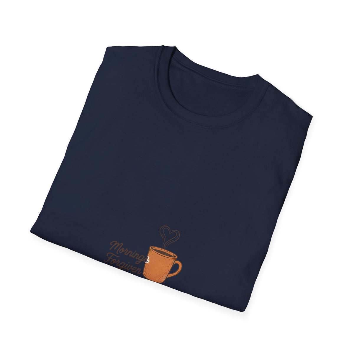 Morning Powered By Coffee Graphic Tee, Cute Caffeine Heart Mug T-Shirt - Trending Now - September 2026