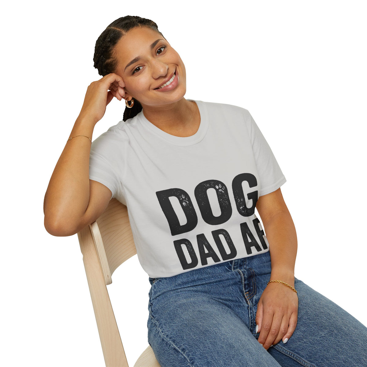Dog Dad Af Unisex Softstyle T-Shirt