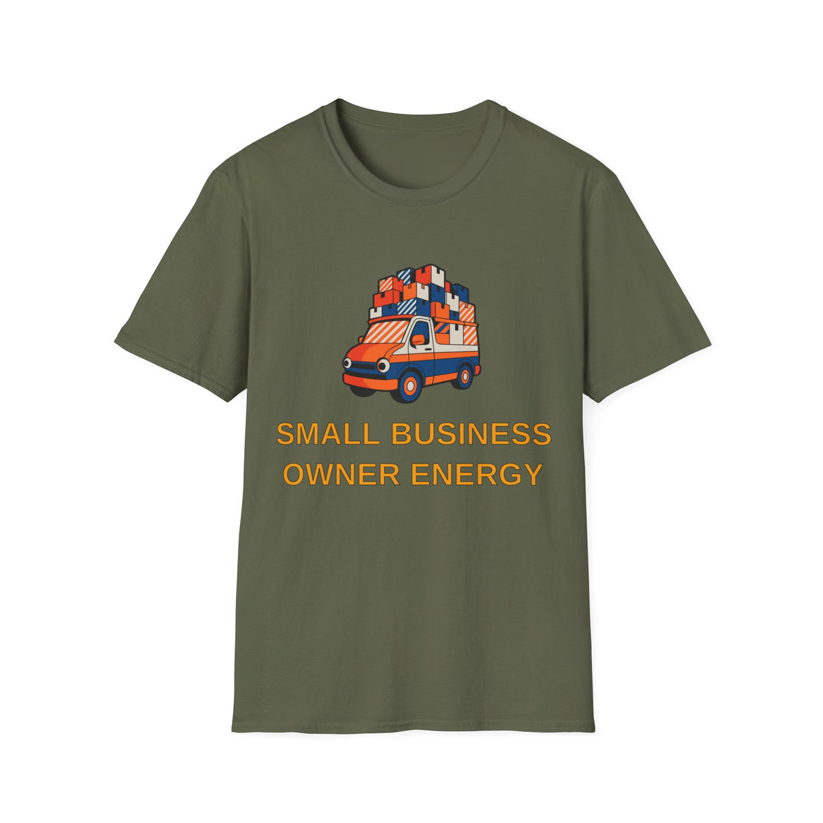 Small Business Owner Energy T‑Shirt — Delivery Van Stack Graphic Tee - Trending Now - August 2026