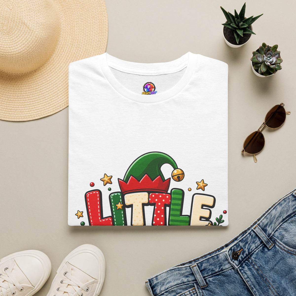 Little Elf Christmas T-Shirt — Cute Holiday Kids/Family Elf Tee