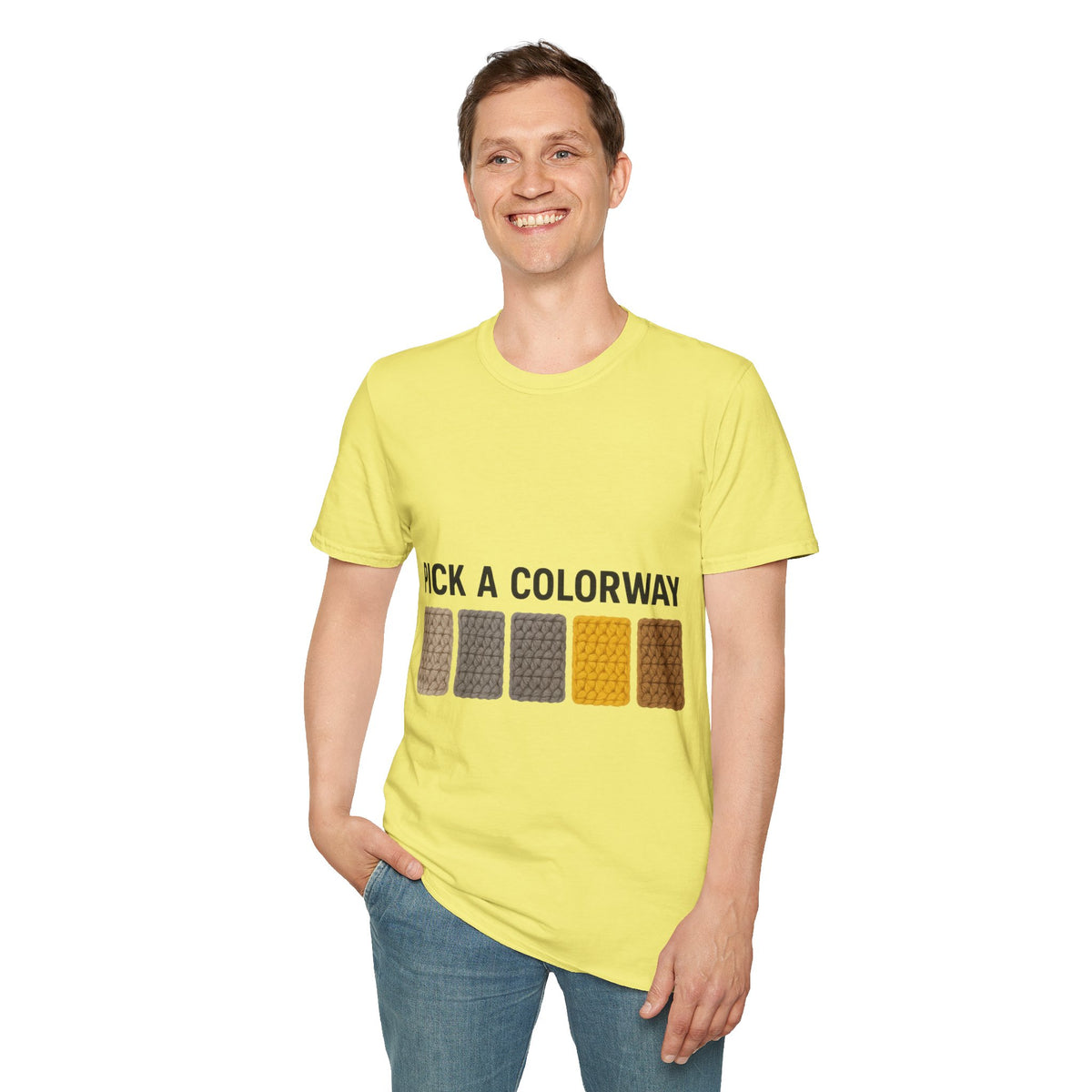 Pick A Colorway Retro Palette Tee - Minimalist Earth Tone Graphic T-Shirt - Trending Now - September 2026